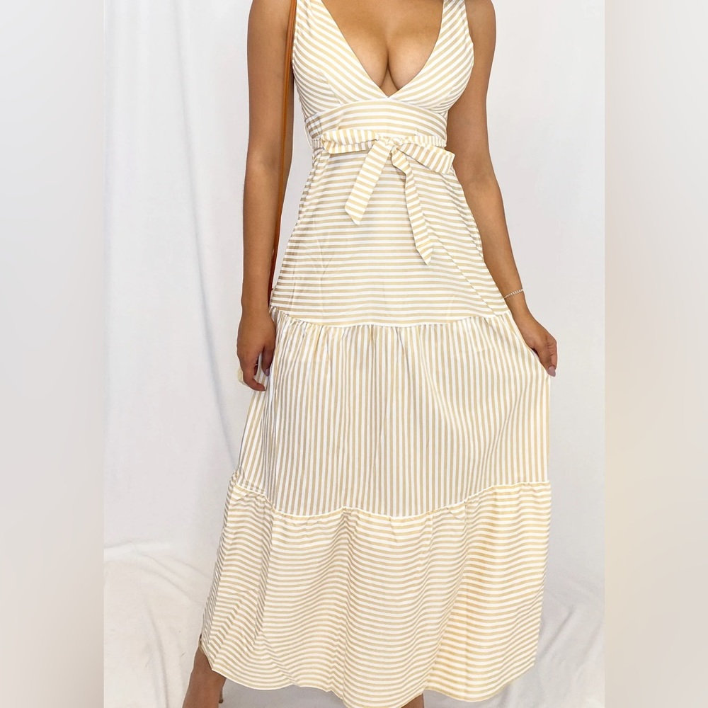 Petal & Pup Striped Maxi Dress